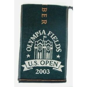 2003 US Open Olympia Fields Member Golf Towel NOS NEW Cotton Clip
